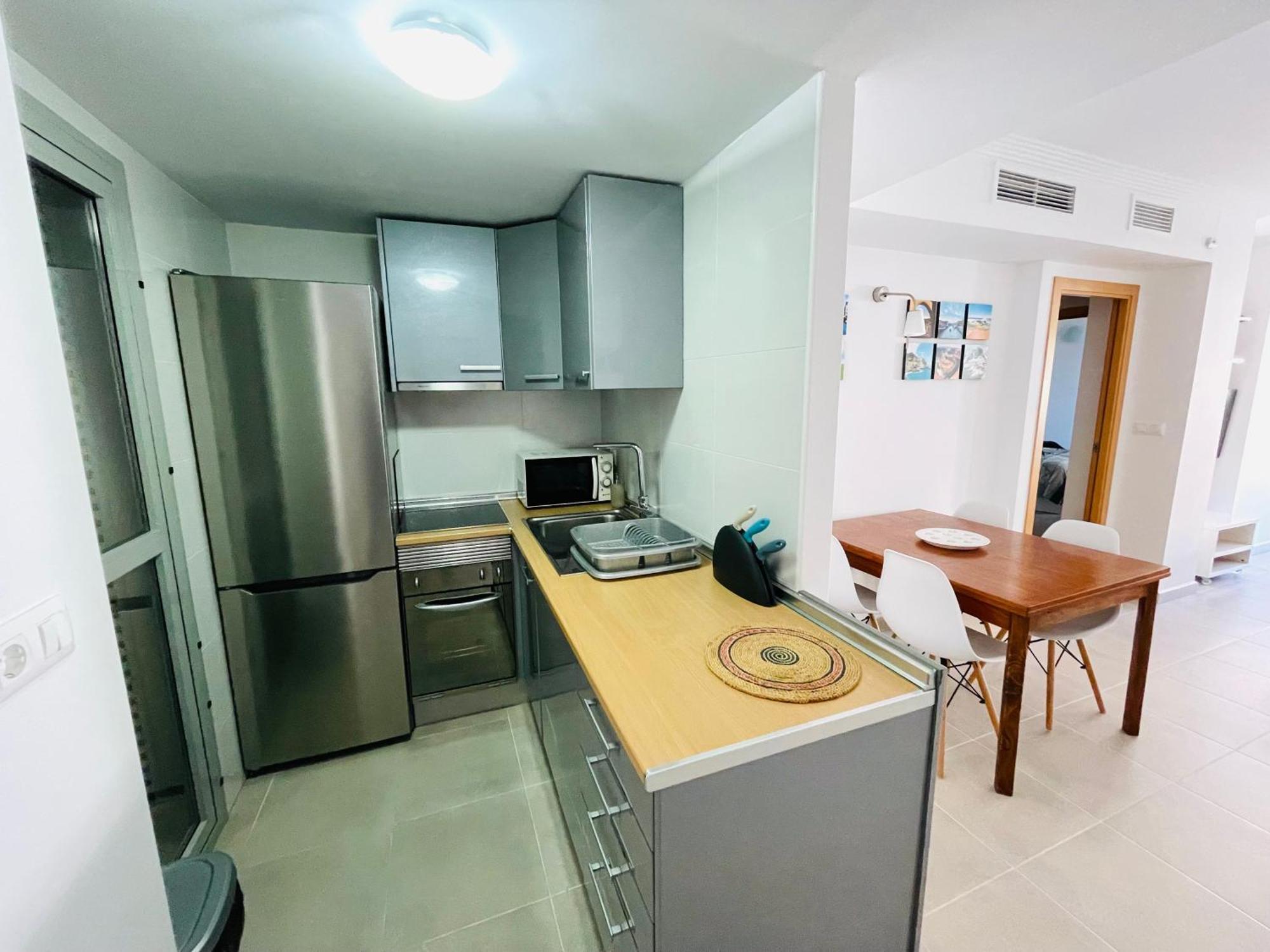Apartamento En Primera Linea Con Vistas A La Playa Ensenada Del Esparto Del Residencial Vina Del Mar Apartment La Manga del Mar Menor Luaran gambar